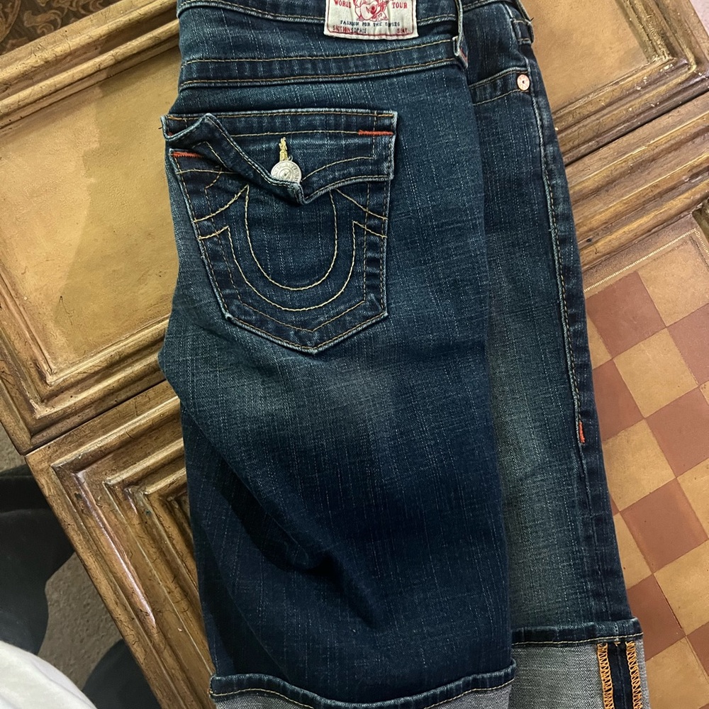 True Religion Jean long shorts
